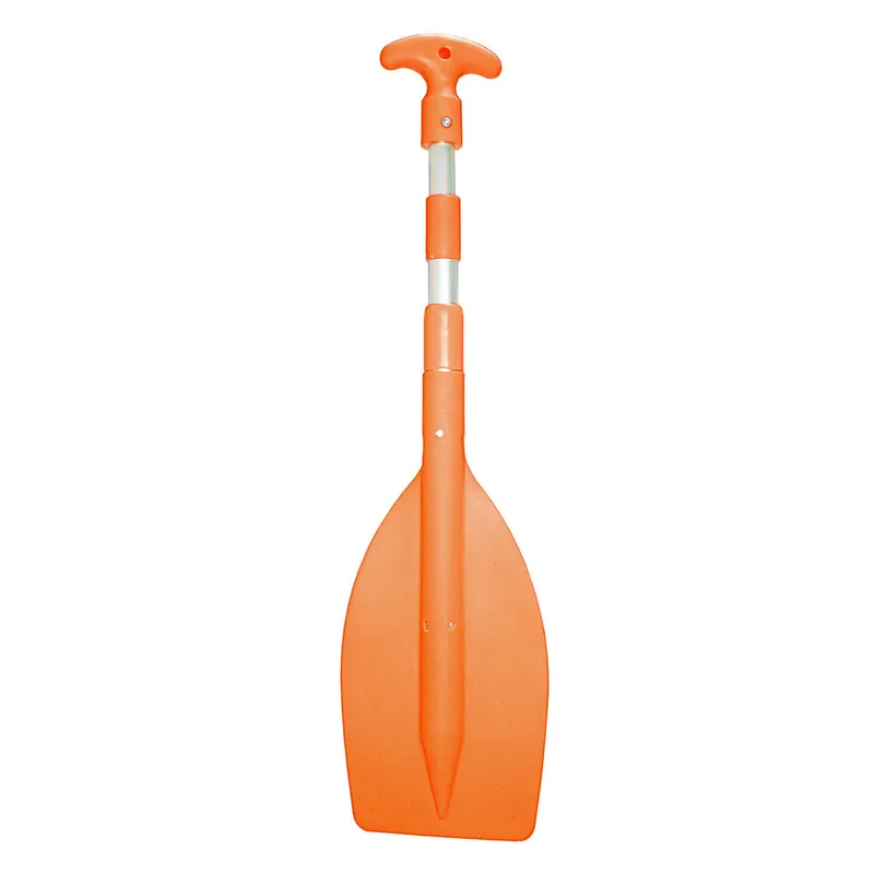 Teleskop-Jollenpaddel Aluminium, 3-stufiges Boots-Paddle, verstellbare Länge für optimale Anpassung, orangefarbenes Blatt für hohe Sichtbarkeit, stabil und langlebig Online Kaufen