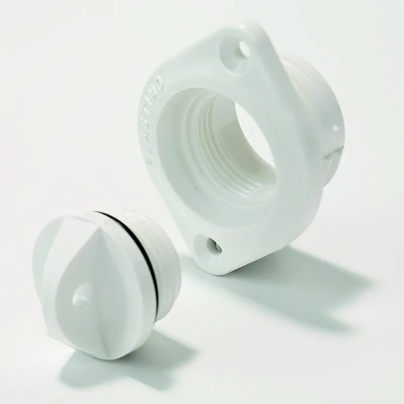 Kracherpreis Lenzstopfen Kunststoff weiß, Flansch 58 x 29 mm, Einbauloch 25 mm