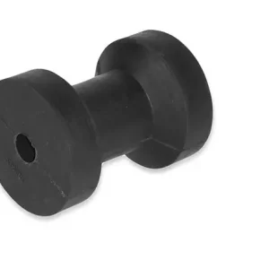 Kostenfreie Lieferung Kielrolle Gummirolle 100mm hochwertiger beständiger Gummi, Bootstrailer-Zubehör, schwarz