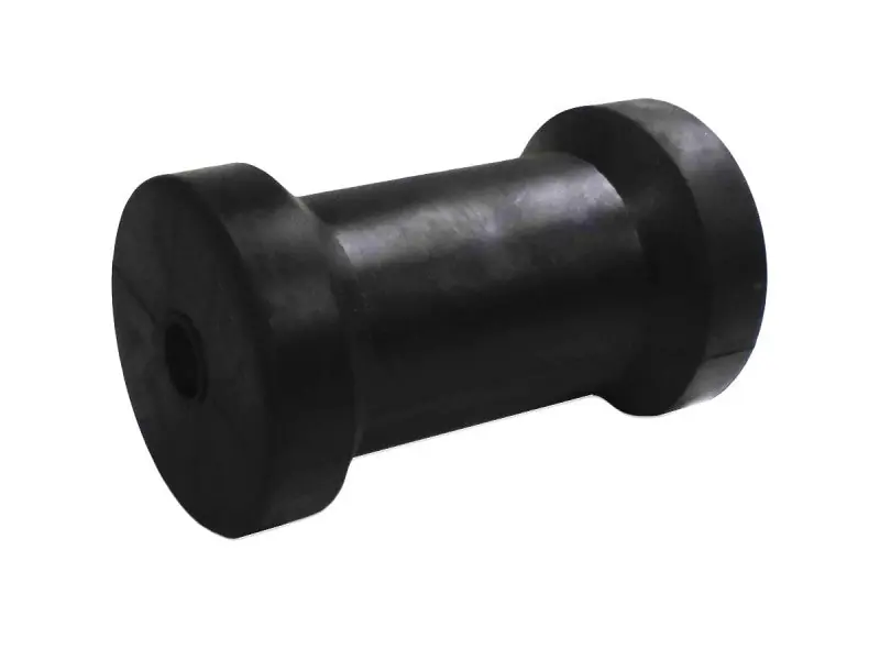 Kostenfreie Lieferung Kielrolle Gummirolle Schwarz 125mm hochwertiger Gummi, Bootszubehör, langlebig
