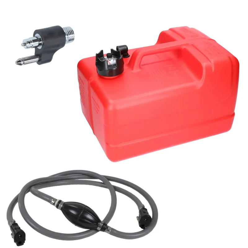 Yamaha Kraftstofftank 11,3 Liter mit Füllstandsanzeige, Benzintank, inkl. Anschluss-Adapter für Außenborder - (Optional mit Schlauch) Preisknaller