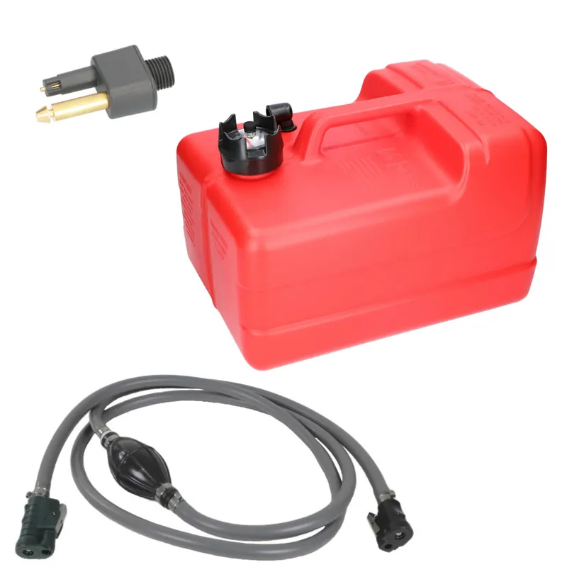 Mega-Angebot Mercury Kraftstofftank 11,3 Liter mit Füllstandsanzeige, HDPE-Tank, inklusive Adapter für Außenborder - (Optional mit Schlauch)