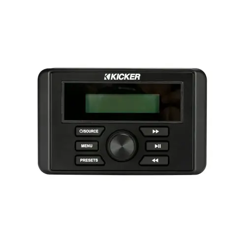 KICKER Marine Audio Media-Center mit 200W Leistung, Audio-Steuergerät, IP67-zertifiziert und Bluetooth-fähig Premium