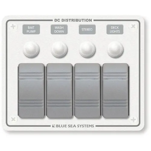 Mengenrabatt Blue Sea Leistungsschalter Wasserbeständig, Contura Schalter, IP66-Schutz, Zündgeschützt, LED-Anzeige