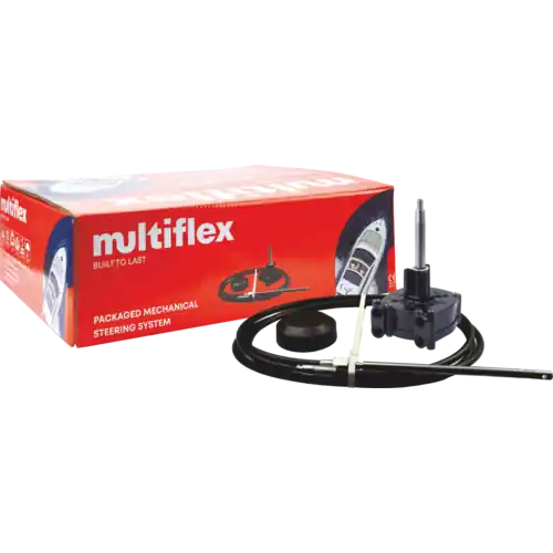 MULTIFLEX Mechanisches Lenkungsset 13ft, Steuerungssystem, Modell XYZ123 in Schwarz Expressversand