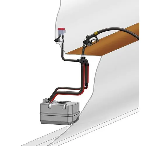 Ab Werk Vetus Kraftstoffüberlaufschutz Typ FSA 51mm/16mm, Treibstoffüberlauf, Erfüllt CE und ABYC-Standards