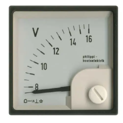 Philippi Voltmeter 15V SQS48/8-16V, Spannungsmesser, Neues Modell für zuverlässige Messungen Schnäppchen