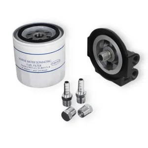 Mercury Wasserabscheider Kraftstofffilter Aluminium schwarz, Filter für Mercury Motoren, für 2- und 4-Takt geeignet Top-Seller