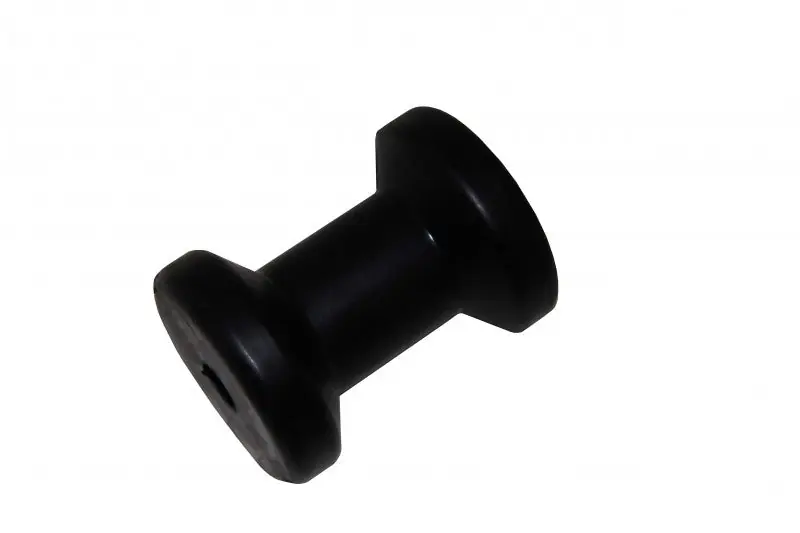 Kielrolle Gummi Schwarz 100mm, Bootstrailerrolle, Hochwertiger Gummi Hochwertig