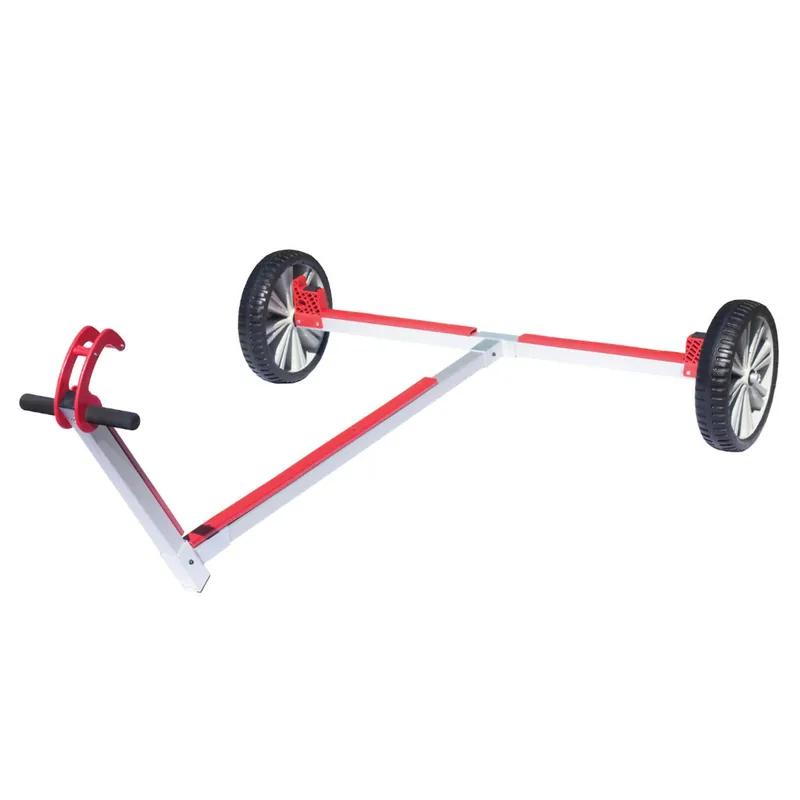 Optiparts Slipwagen Aluminium 37 cm Vollgummiräder, Bootsanhänger, leicht zerlegbar Kracherpreis
