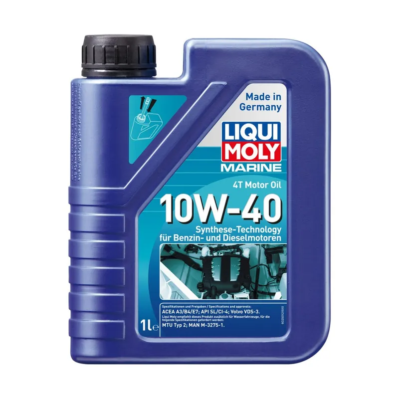 Großhandel Liqui Moly Marine Motor Oil 4T 10W-40 Hochleistungs-Leichtlauföl, Motorenöl für Boots- und Motorenschutz - 1 - 5 Liter