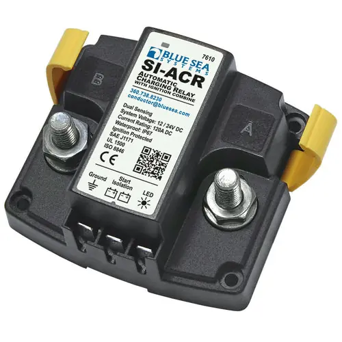 Zertifiziert Blue Sea Automatisches Laderelais 12/24 Volt, Batterie-Isolator, zündgeschützt und hermetisch dicht