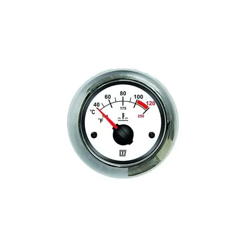 Vetus Temperaturanzeige weiß 12/24 Volt, Thermometer, neues Modell XYZ123 Solange Der Vorrat Reicht