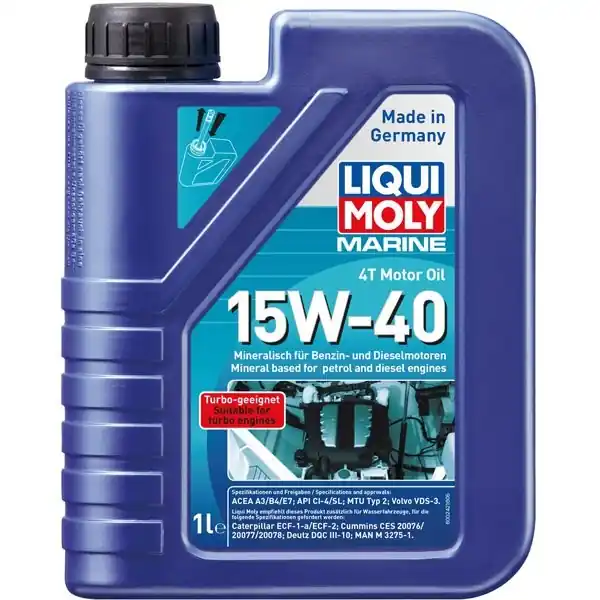 Top-Qualität Liqui Moly, Marine 4T Motoröl, 15W-40, 1L