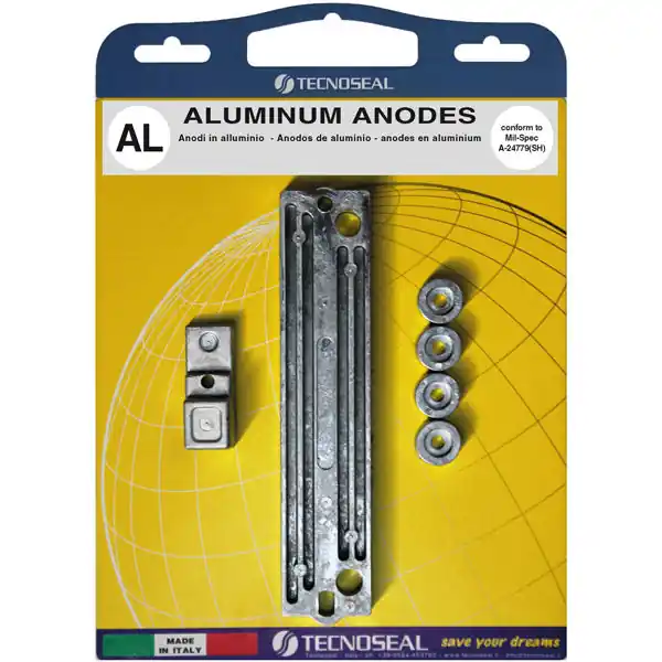 Jetzt Kaufen Tecnoseal, Aluminium Anodensatz für Suzuki DF60 & 90-140HK, 55321-90J01, 5531-87J00, 55320-94900 / 55321-94900