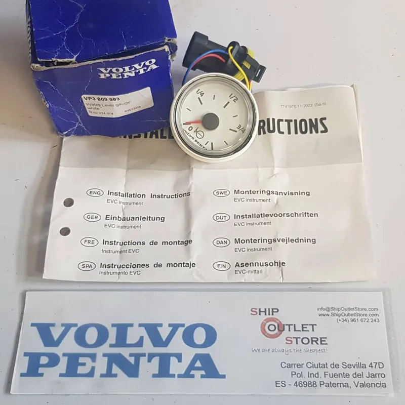 Wasserstandsanzeige Volvo Penta 3809993 Neu