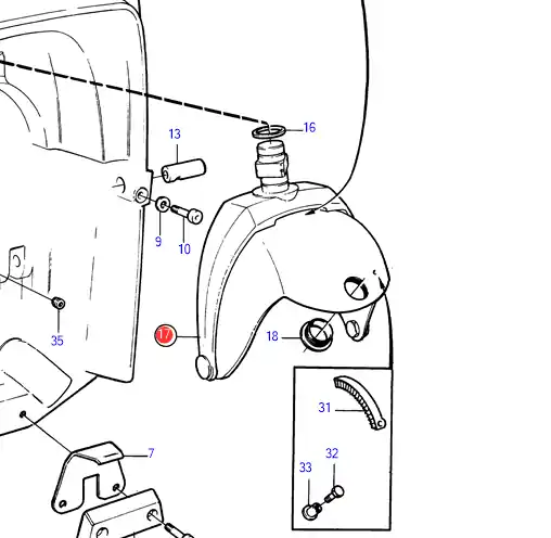 Preisreduziert Lenkgabel Volvo Penta 872845