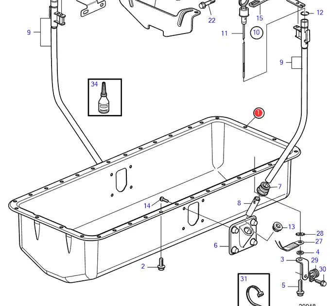 Preis Gesenkt Ölwanne D6 Volvo Penta 3582792