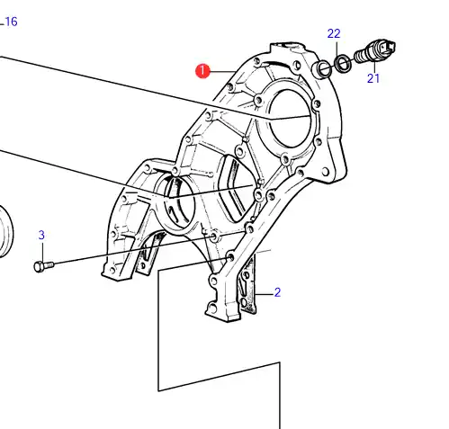 Sonderangebot Verteilerdeckel hinten Volvo Penta 3581447 - 838656