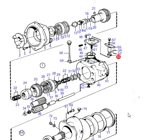 Wellendichtring Volvo Penta 853868 Top-Qualität