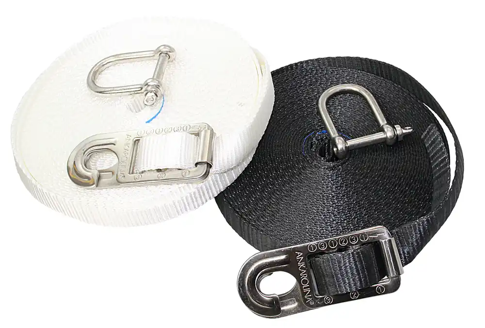 Premium SAFEOLINA-Komplettset 12m mit Schäkel schwarz