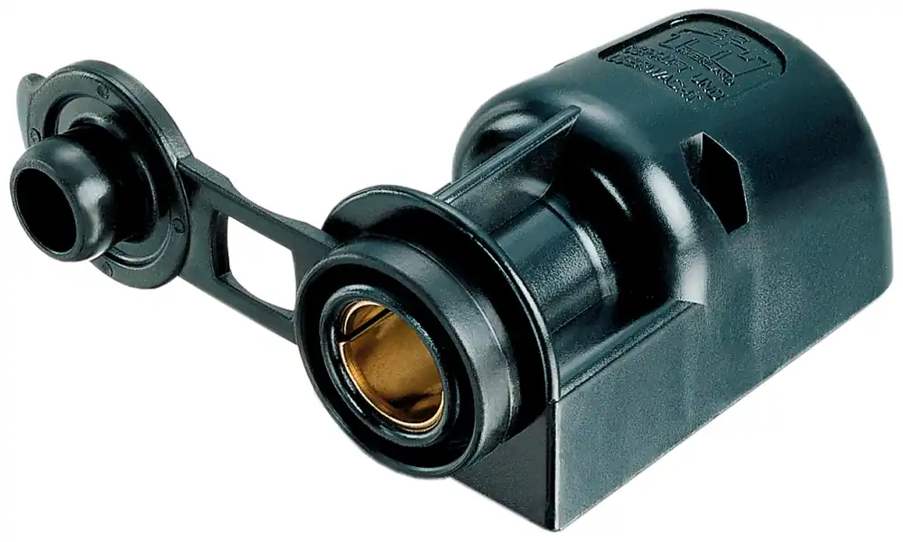 Aktuell Aufbausteckdose mit Deckel 6-24V max. 16A