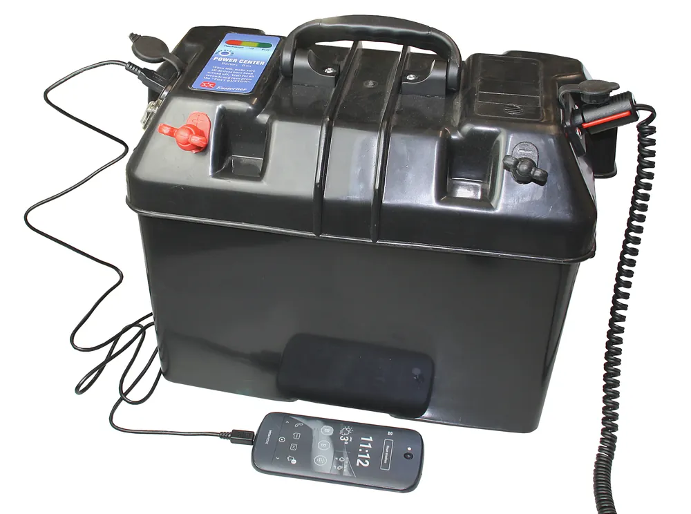 Sichere Zahlung Batteriekasten mit USB-Lade-Anschluss