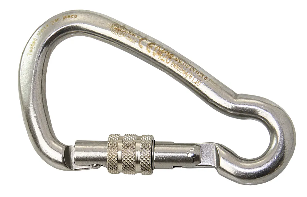 Karabinerhaken 120mm SCREW-Lock Edelst. 1.4401 Versand Am Gleichen Tag