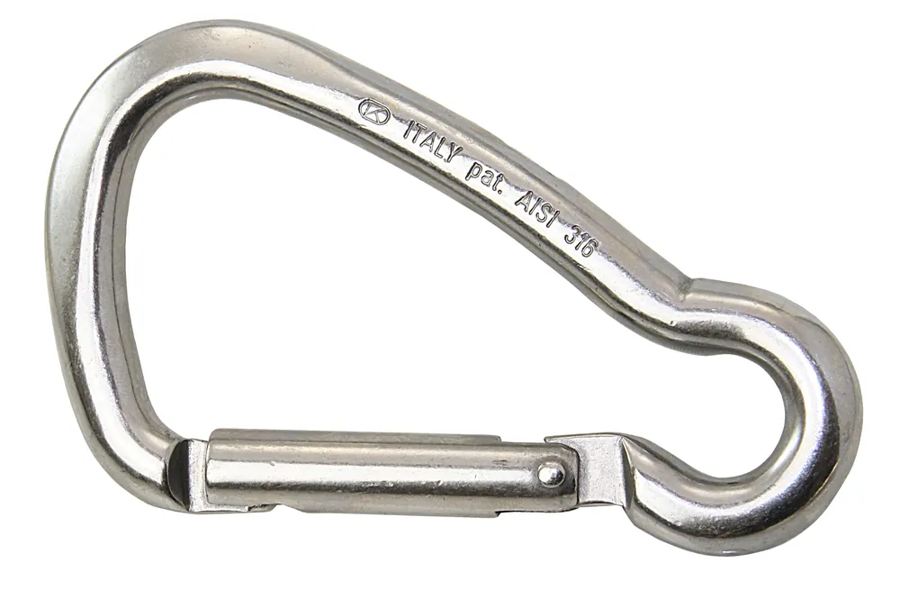 KONG Karabinerhaken asymm. AISI316 80mm Mengenrabatt