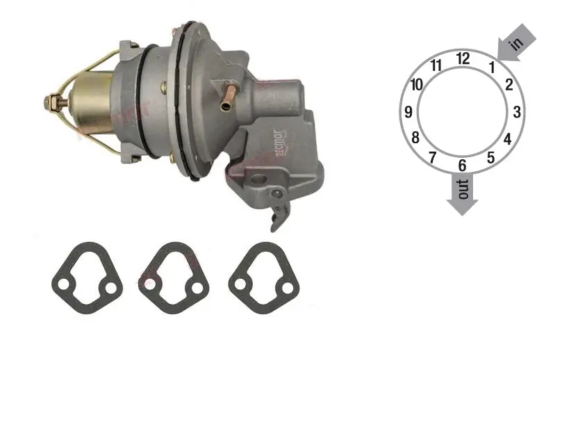 Recmar® Fuel Pump Mercruiser GM 4 cyl (2.5 / 3.0L) MCM 3.7L 3.0L Volvo Penta 3854858 Begrenztes Angebot
