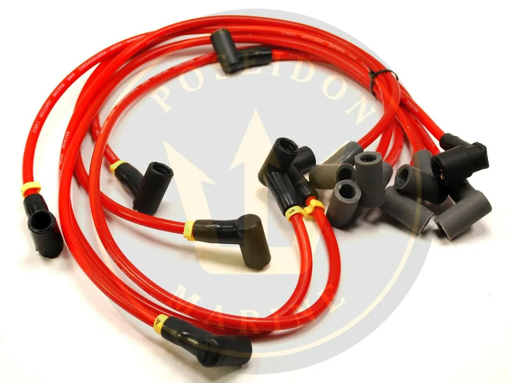 Recmar® Ignition Cable Kit for Volvo Penta 4.3 3888325 813720A11 503750 V6 Kostenfreie Lieferung