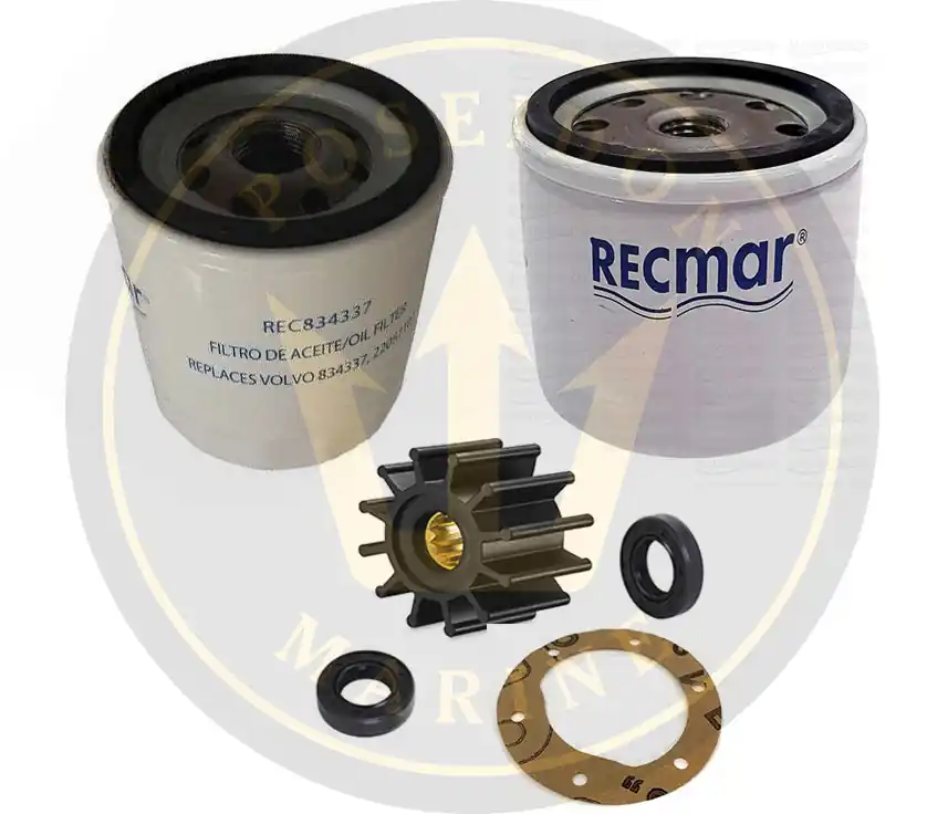 Recmar® Service kit Volvo Penta 2003T 829913 834337 876555 21972908 Letzte Chance