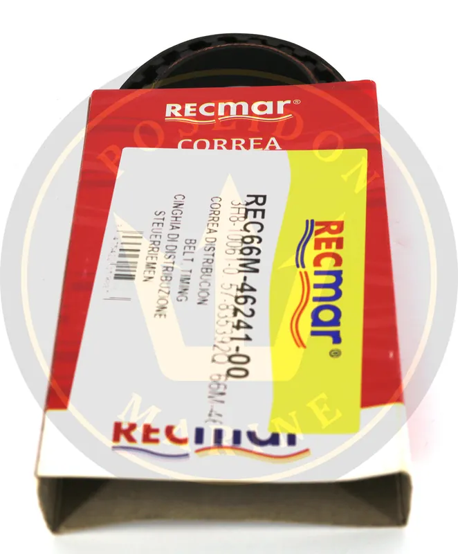 Recmar® timing belt for Yamaha Parsun F9.9C/FT9.9D/F15A outboards 66M-46241-00 Top-Qualität